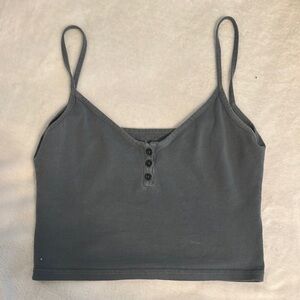 PacSun Gray Fitted Camisole Top